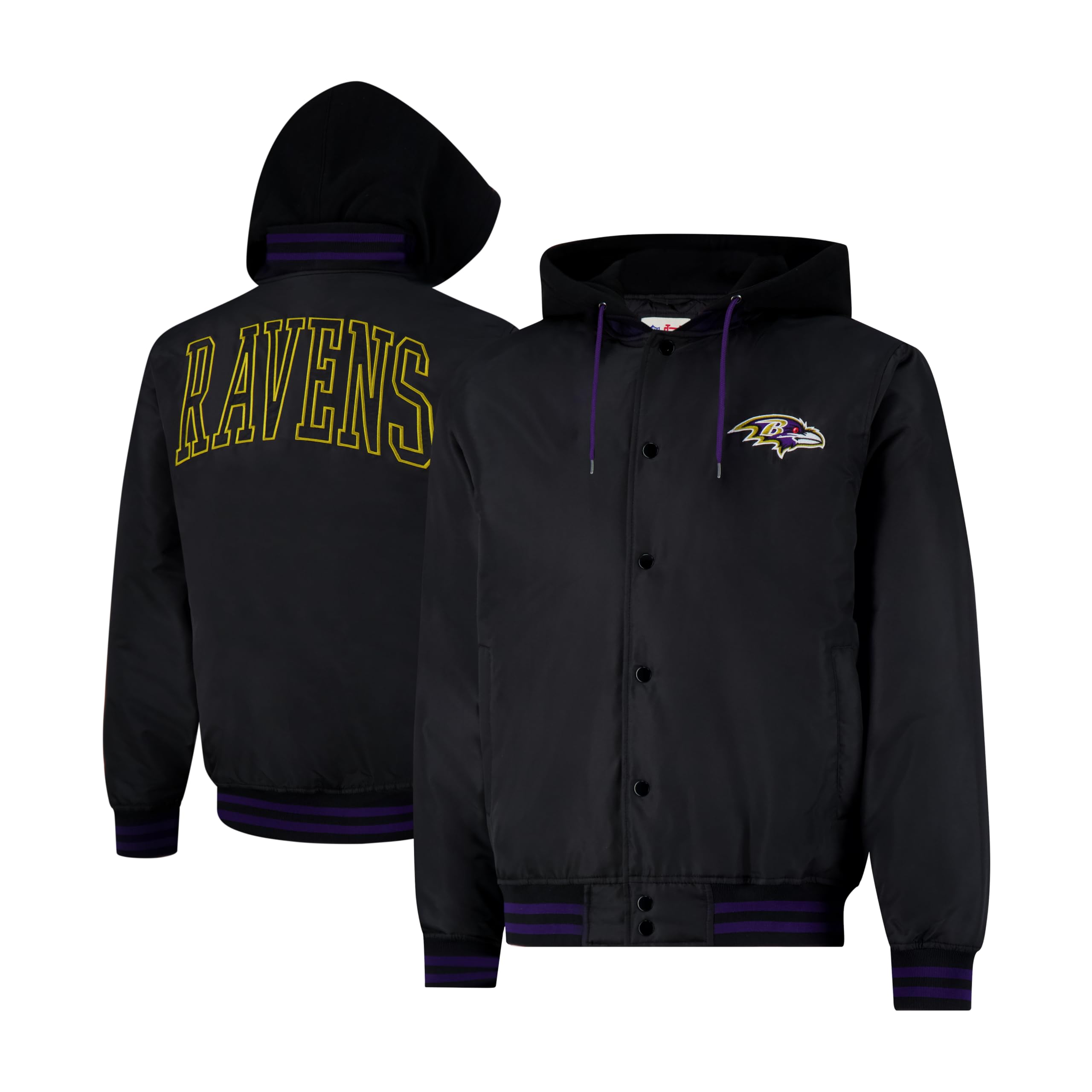 Amazon.com : Ultra Game Adults NFL Official Hooded Bomber Satin